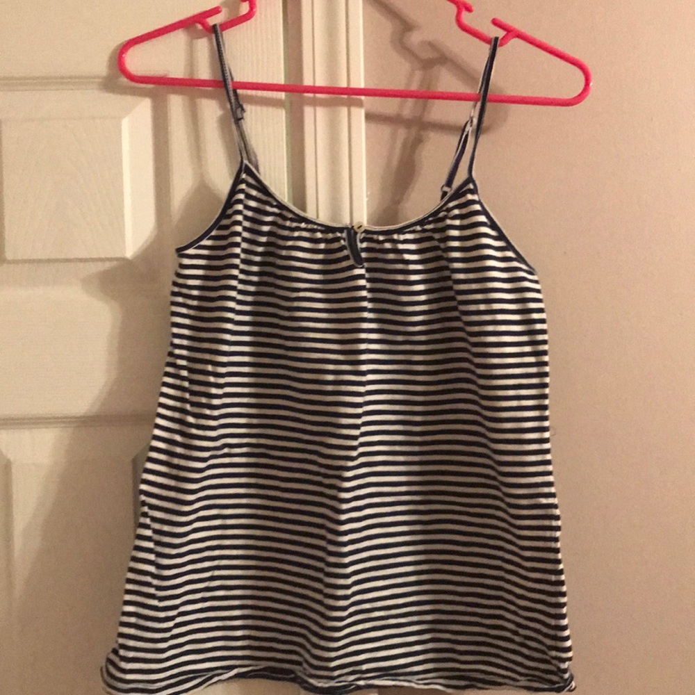 4/$12 Blue and White Striped Old Navy Tank